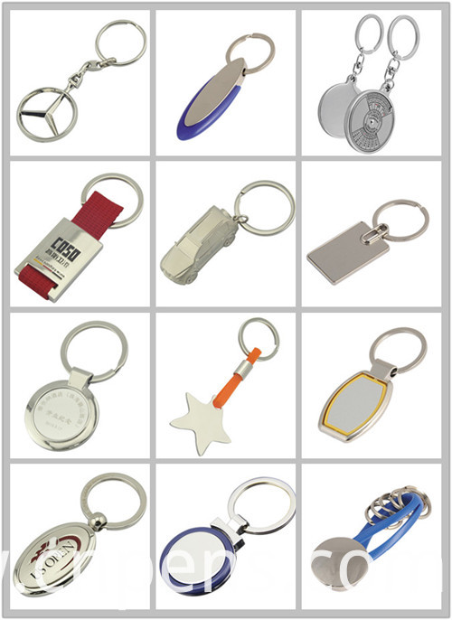 Promotion Gift Laser Logo House Shape Metal Keyring (F1098C)